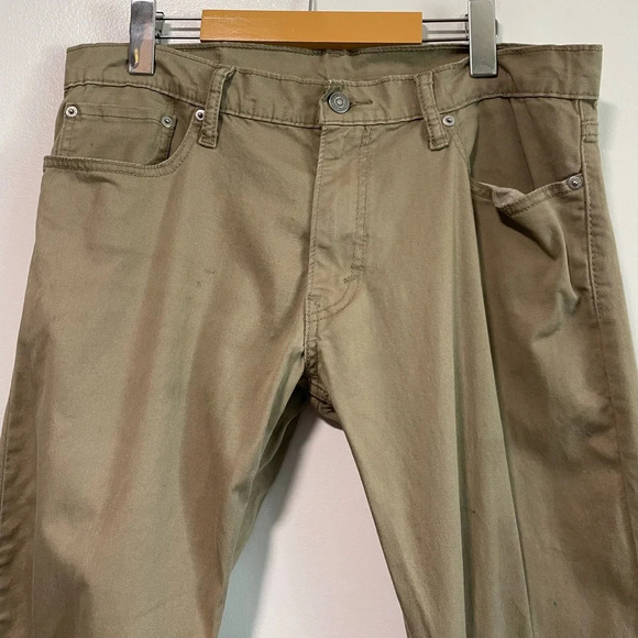 Levi’s  514 Tan Straight Leg Pants W34 L30 - Picture 2 of 11